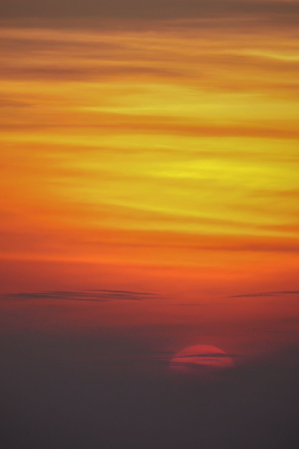 Polarlicht in kräftigen Farben